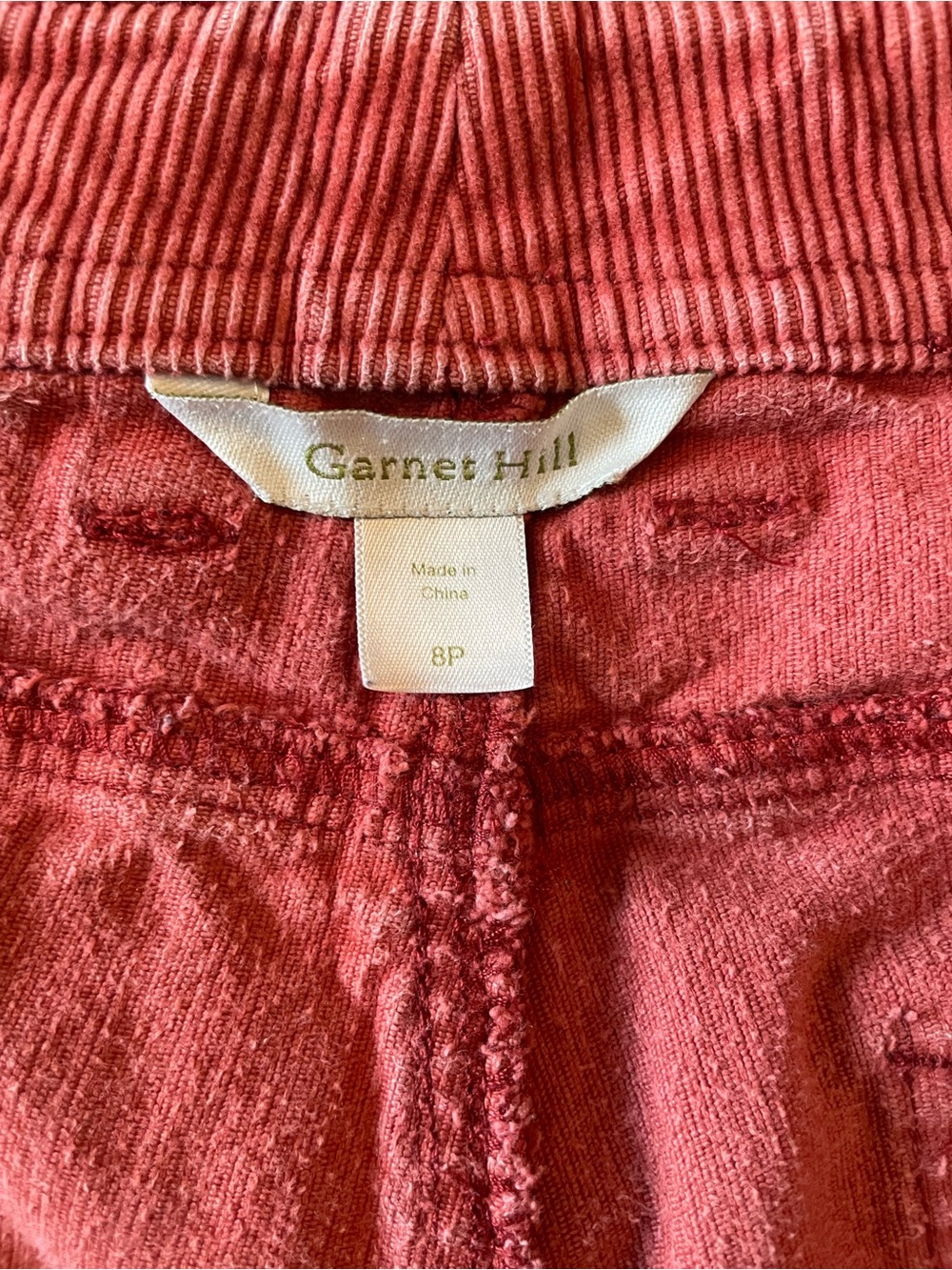 Women Garnett Hill corduroy pants 8p